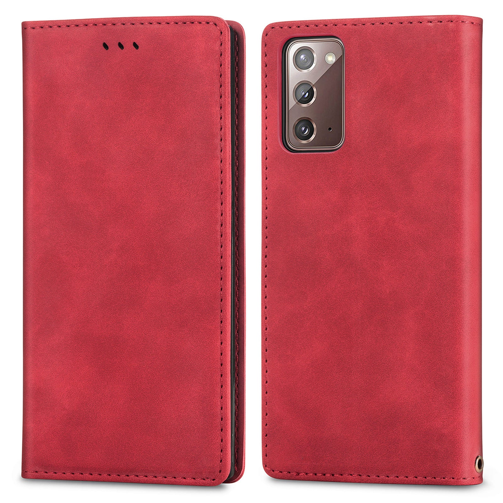 PU Leather Protective Phone Case For Samsung Galaxy Note20 5G / Note20 Skin-touch Retro Magnetic Auto Closing Stand Anti-fall Phone Cover Card Holder PU Leather Protective Phone Case For Samsung Galaxy Note20 5G / Note20 Skin-touch Retro Magnetic Auto Closing Stand Anti-fall Phone Cover Card Holder